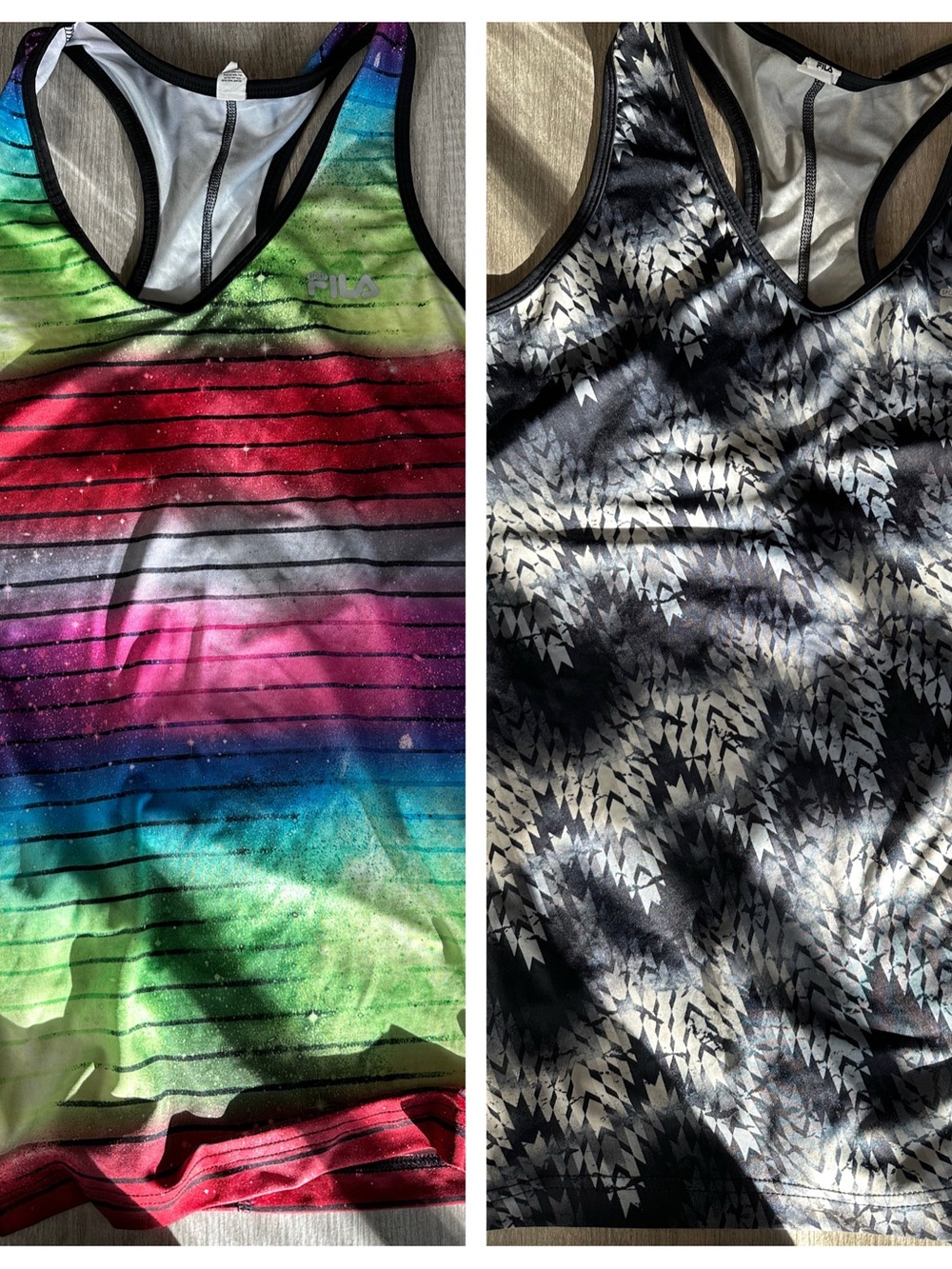 Fila sport- women’s racerback performance workout tanks- set of two